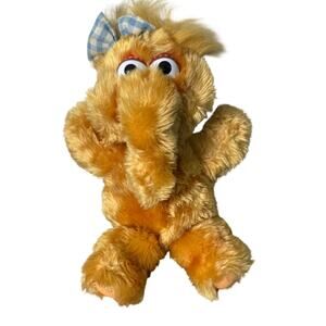 1988 Applause Sesame Street Baby Alice Snuffleupagus Muppet Stuffed Plush VTG